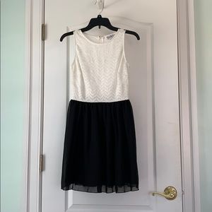 Black and white dress